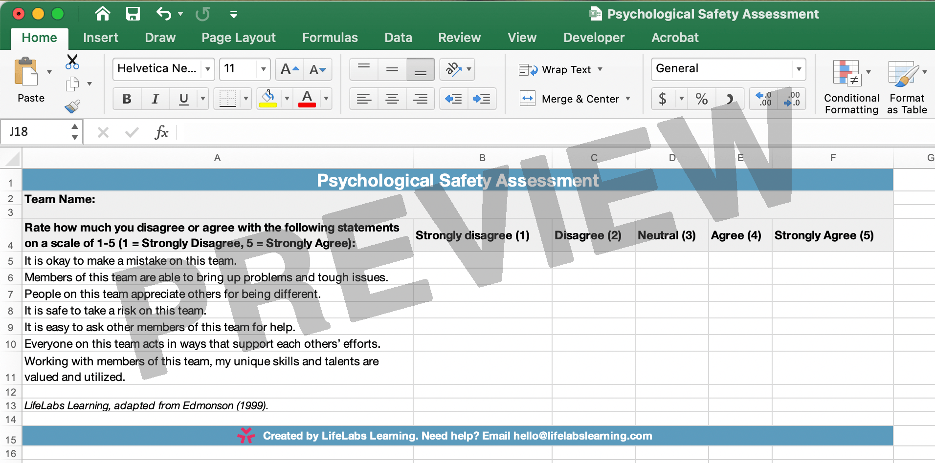 Psychological Safety Assessment